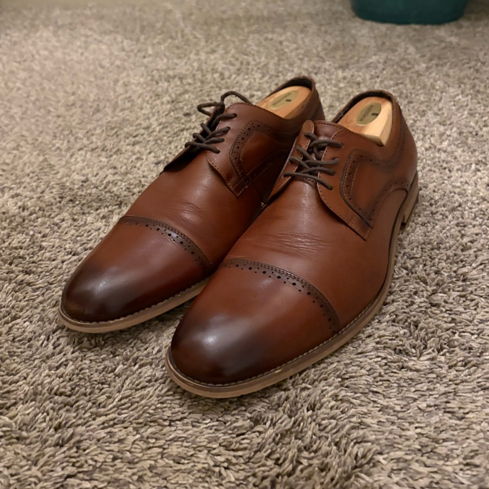Stacy Adam’s Men’s Burgundy Oxford Dress Shoes